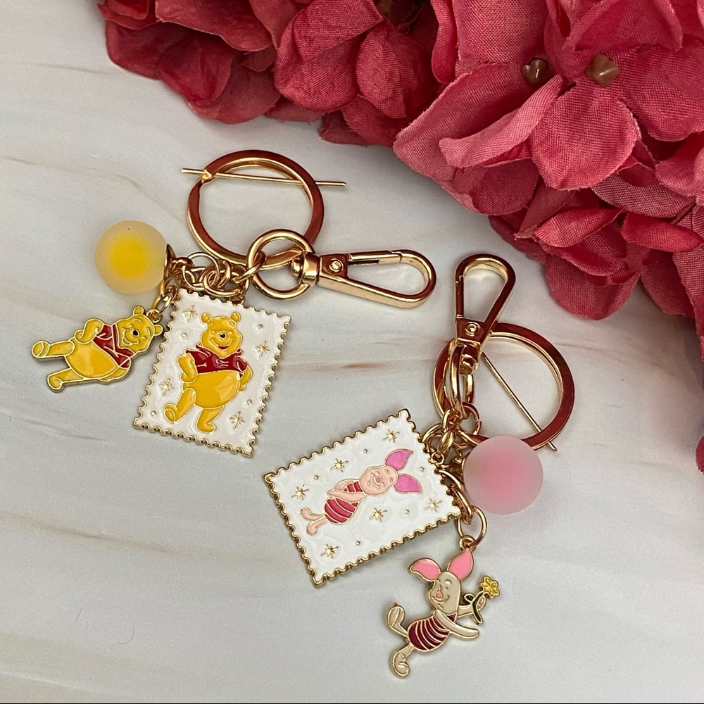 Winnie the Pooh and Piglet Keychain Charms - Picture 2 of 15